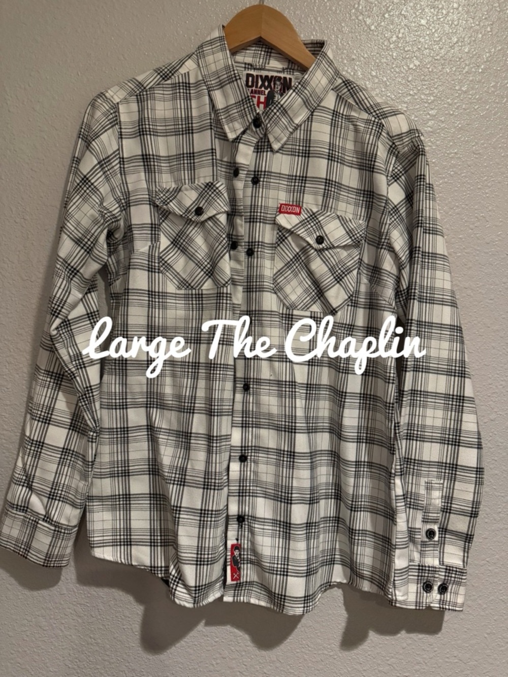 DIXXON Black & White Plaid Button-Up Shirt